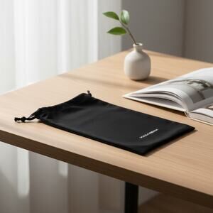 Dolce&Gabbana black microfiber drawstring bag